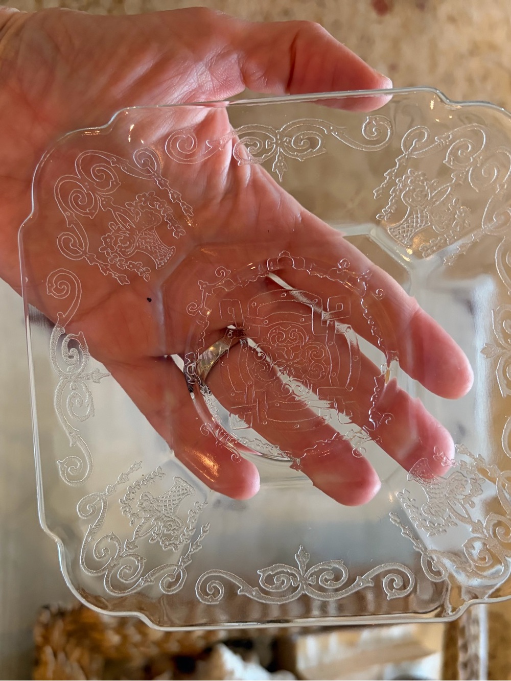 EUC Depression glass Lorain pattern Indiana Glass Company